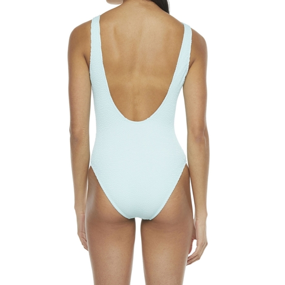 Decree Womens One Piece Popcorn-Stitch Swimsuit Juniors Small New. - Picture 2 of 2